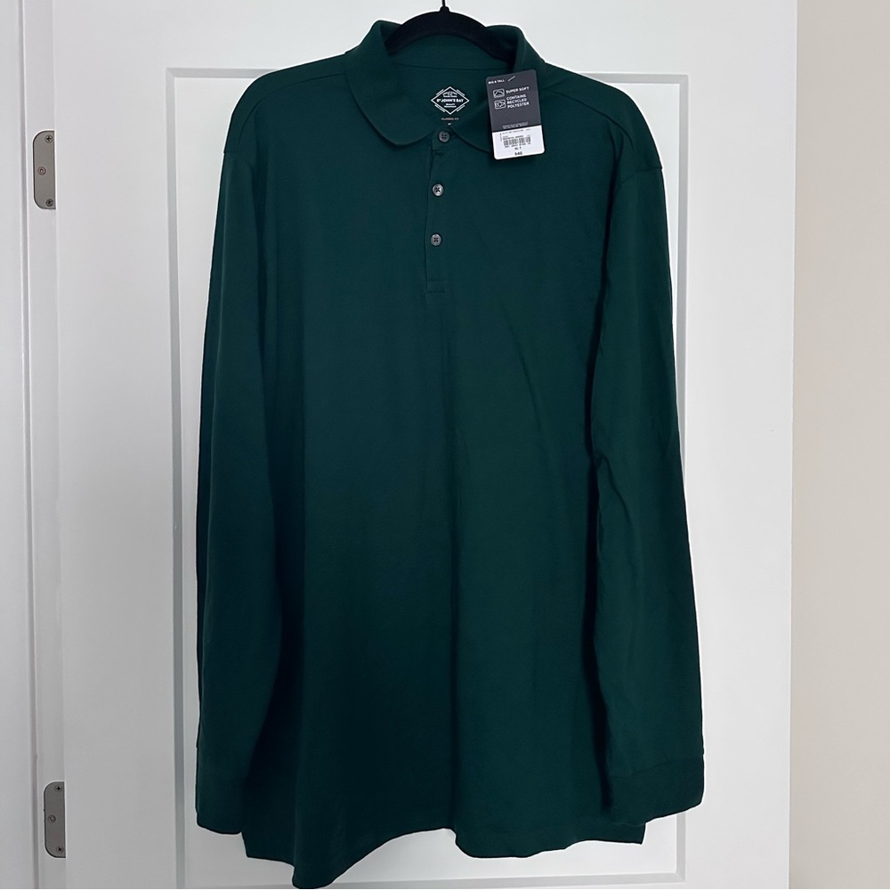 Men’s St. John’s Bay Long Sleeve Polo Shirt